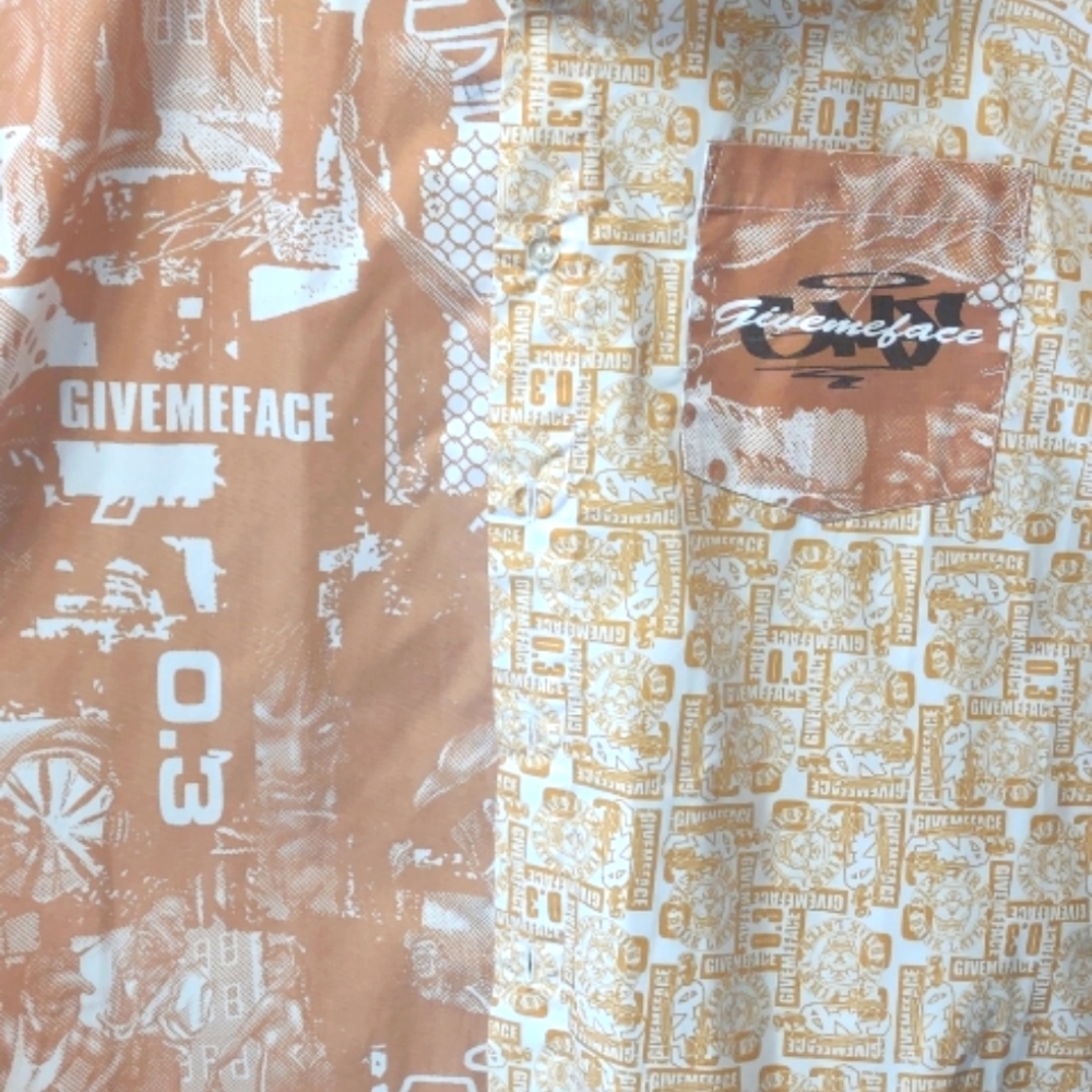 Give Me Face Logo Button Front Men's